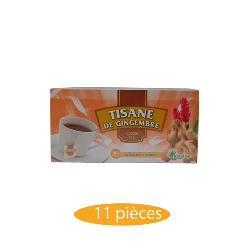 Image sur Tisane De Gimgembre - 11 Pièces - 25 Sachets - 50grs