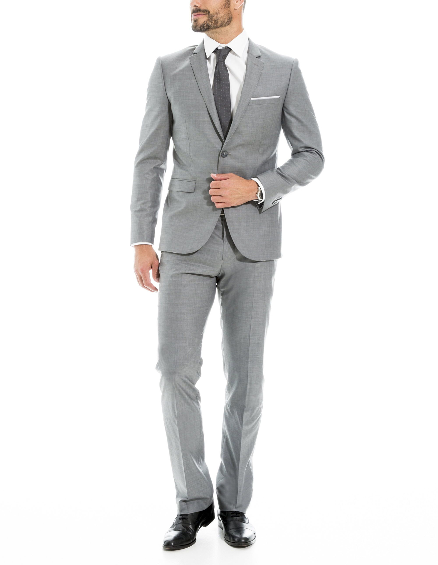 Image de Ensemble Costume Homme 2 pièces, Veste + Pantalon, Super 100