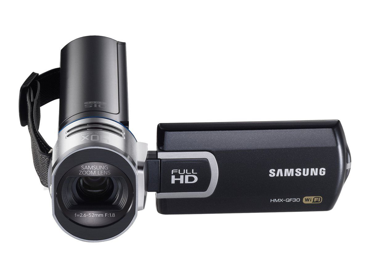 Image de Camescope Samsung HMX-QF30 - 5.3 Mp - 1080/60i - Micro SD - Rotation - Full HD + Carte mémoire 16Gb Micro SDHC UHS-I Classe 10 - Noir