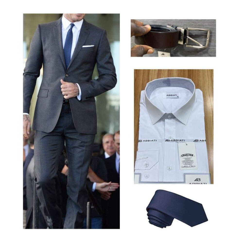 Ensemble costumes de plusieurs marques (veste + pantalon)-deux  boutons- laine et cotton-homme + chemise offerte