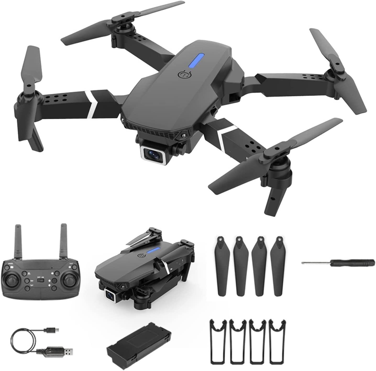 Image de Drone e99 pro pliable avec doubles camera et 1 batterie