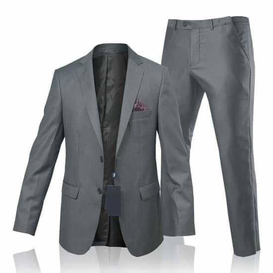 Image de Ensemble Costume Homme , 2 Pièces , 2 Boutons  Veste + Pantalon, Gris souris