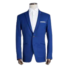 Image de Costume Homme - 2 Pièces - 2 Boutons - Bleu