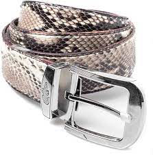 Image de 03 Pcs de Ceintures  peau de serpent en cuir pour homme