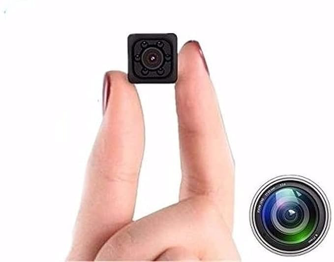Image de Mini caméra espion cachée Portable avec enregistrement audio et vidéo HD 1080P, vision nocturne et détection de mouvement, adaptée à la maison, à l'extérieur et au bureau